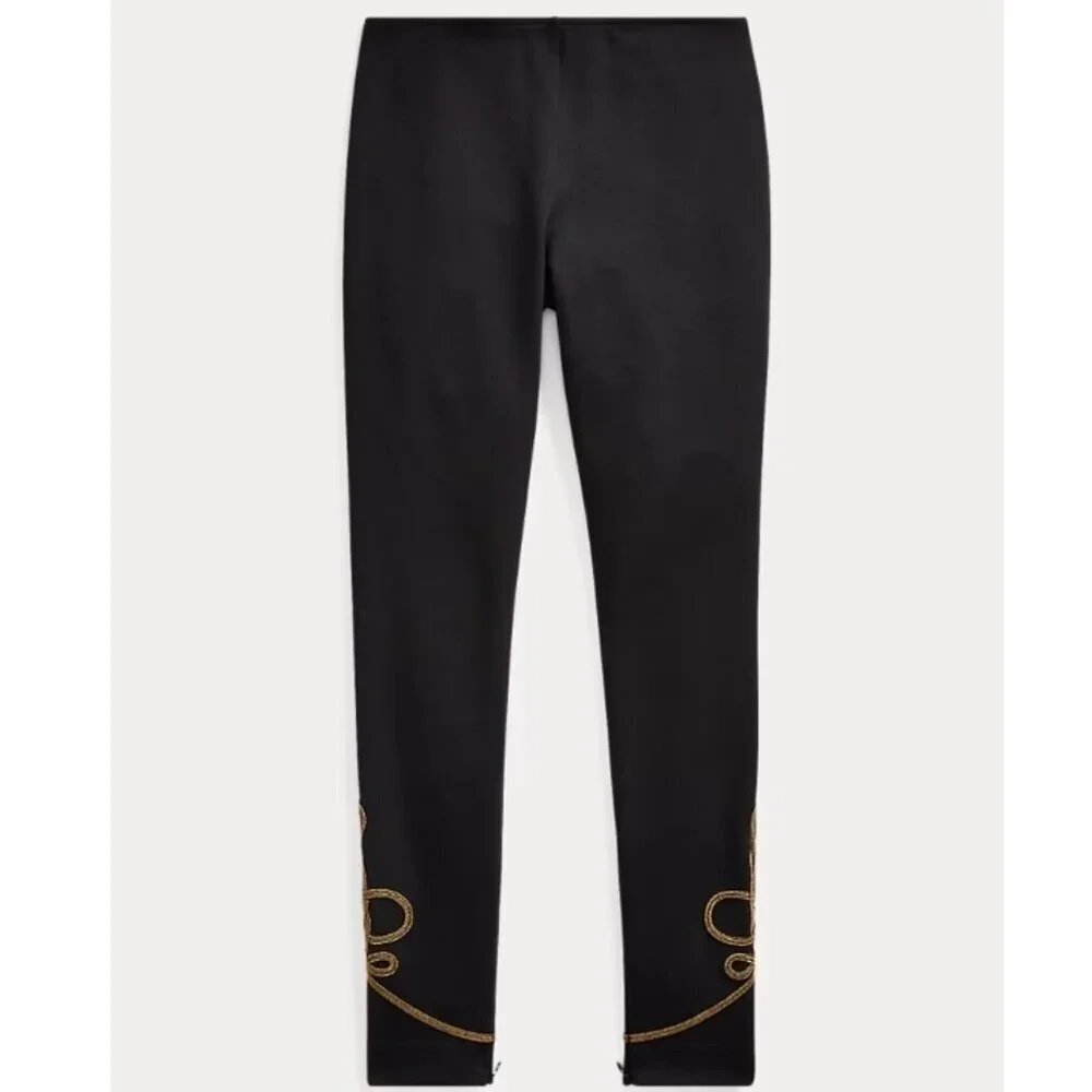 Like New, Polo Ralph Lauren  Bullion Trim Legging Pants - Picture 5 of 16
